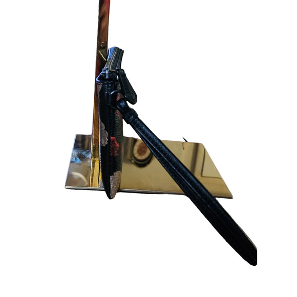 Coach Corner Zip Halftone Floral Print Wristlet F55824 100 Authentic - Picture 4 of 6